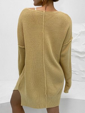AAmilife Платье-свитер вязаный в рубчик