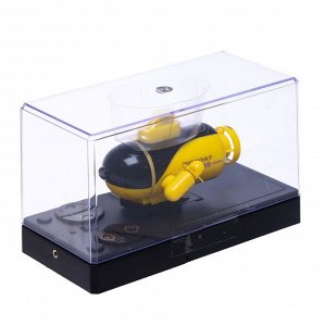 Подводная лодка радиоуправляемая «Батискаф», световые эффекты, цвет жёлтый
