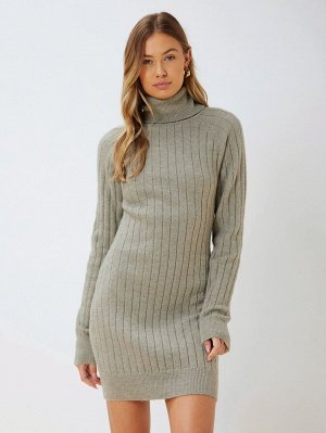 MOTF ECO Платье-свитер из переработанного полиэстера с высоким воротником