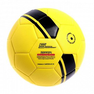 Мяч футбольный FERRARI р.5, PVC, цвет желтый/черный