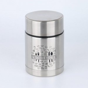 СИМА-ЛЕНД Термос для еды с широким горлом &quot;Мастер К.&quot; 450 (± 50 мл), 6 ч, 9 х 13.3 см