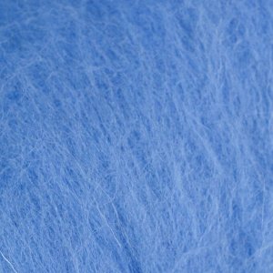 Шерсть для валяния "Кардочес" 100% полутонкая шерсть 100гр (015 голубой)