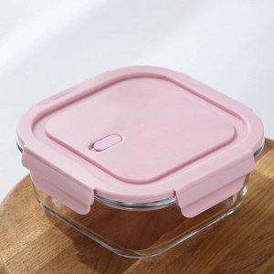 Контейнер с квадратной крышкой Cookn Freeze, 750 мл, 16x7 см, цвет МИКС