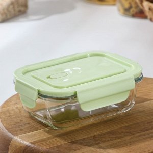 Контейнер из жаропрочного стекла с крышкой Cookn Freeze, 380 мл, 15?11?5,5 см, цвет МИКС