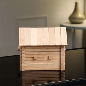 Лесная мастерская Конструктор деревянный «Домик с балконом», 136 деталей, массив бука