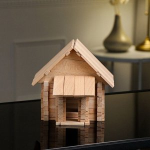 Конструктор деревянный «Загородный домик», 3 в 1, 146 деталей, массив бука