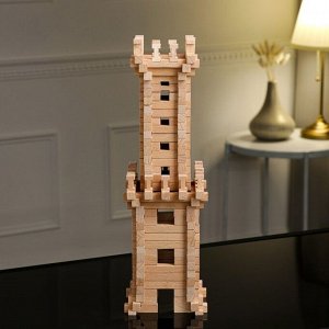Лесная мастерская Конструктор деревянный «Башня», 213 деталей, массив бука