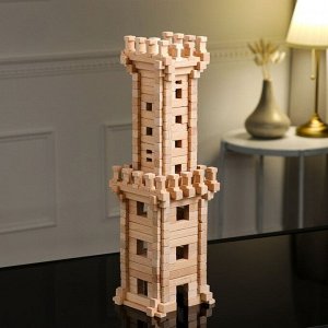 Конструктор деревянный «Башня», 213 деталей, массив бука