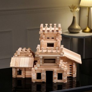 Лесная мастерская Конструктор деревянный «Замок», 294 детали, массив бука