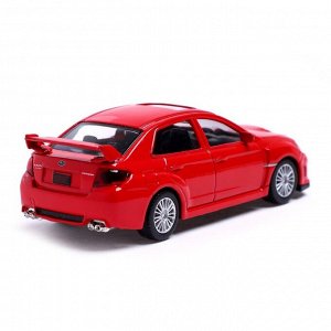 Машина металлическая SUBARU WRX STI, 1:43, цвет красный