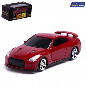 Машина металлическая NISSAN GT-R (R35),1:64, цвет чёрный матовый