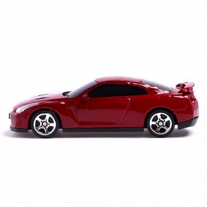 Машина металлическая NISSAN GT-R (R35),1:64, цвет чёрный матовый