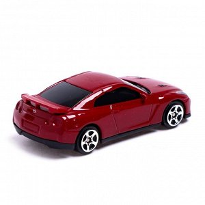 Машина металлическая NISSAN GT-R (R35),1:64, цвет чёрный матовый