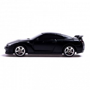 Машина металлическая NISSAN GT-R (R35),1:64, цвет чёрный матовый