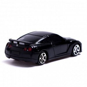 Машина металлическая NISSAN GT-R (R35),1:64, цвет чёрный матовый