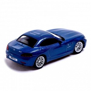 Машина металлическая BMW Z4, 1:43, цвет синий