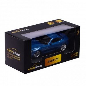 Автоград Машина металлическая BMW Z4, 1:43, цвет синий