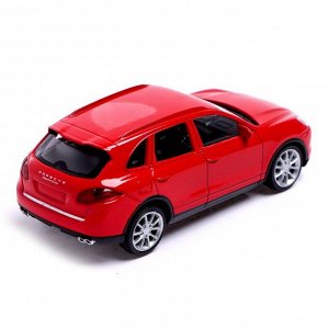 Машина металлическая PORSCHE CAYENNE TURBO, 1:43, цвет красный