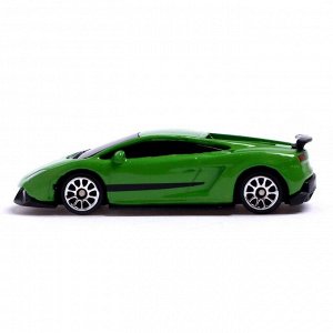 Машина металлическая LAMBORGHINI GALLARDO LP 570-4 SUPERLEGGERA, 1:64, цвет зелёный