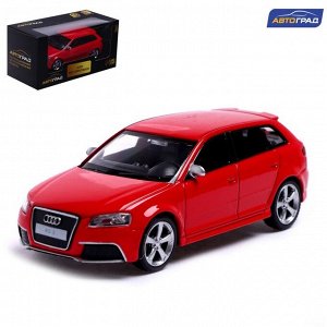 Машина металлическая AUDI RS3 SPORTBACK, 1:43, цвет чёрный