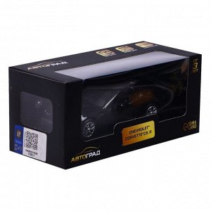 Автоград Машина металлическая CHEVROLET CORVETTE C6-R, 1:32, открываются двери, инерция, цвет чёрный