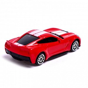 Время игры Машина металлическая CHEVROLET CORVETTE GRAND SPORT, 1:64, цвет синий