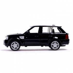 Машина металлическая LAND ROVER RANGE ROVER SPORT,1:32, открываются двери, инерция, цвет чёрный