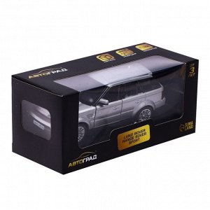 Автоград Машина металлическая LAND ROVER RANGE ROVER SPORT,1:32, открываются двери, инерция, цвет серый