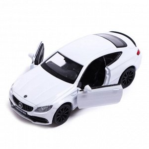 Автоград Машина металлическая MERCEDES-AMG C63 S COUPE, 1:32, открываются двери, инерция, цвет белый