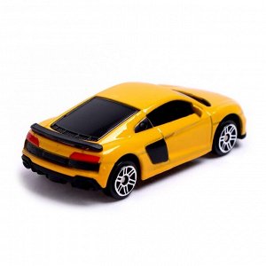 Машина металлическая AUDI R8 COUPE, 1:64, цвет жёлтый