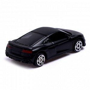 Время игры Машина металлическая AUDI R8 COUPE, 1:64, цвет черный матовый