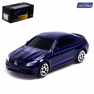 Машина металлическая MERCEDES-AMG C63 S COUPE, 1:64, цвет синий