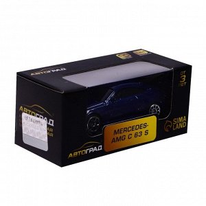 Машина металлическая MERCEDES-AMG C63 S COUPE, 1:64, цвет синий