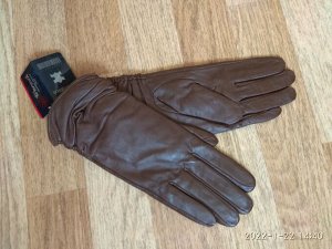 Перчатки зимние кожаные