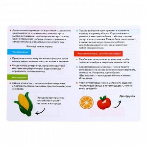 Развивающий набор на магнитах «Фрукты и овощи»