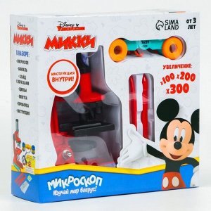 Disney Микроскоп «Микки Маус и друзья», с биноклем и пинцетами, цвет МИКС