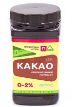 NEW Какао Порошок Обезжиренный 0-2% &quot;Продуктовая Аптека&quot; (Банка) 125г