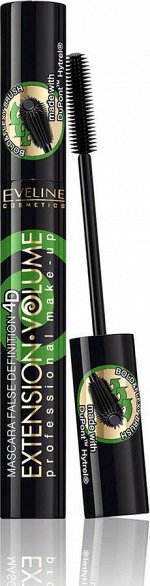 Eveline EXTENSION VOLUME Professinal make-up - Экстремальная длина и изгиб Тушь для ресниц