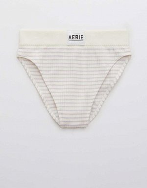 Aerie Seamless Logo High Waisted Mom Underwear