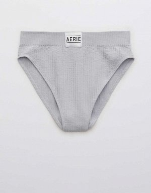 Aerie Seamless Logo High Waisted Mom Underwear