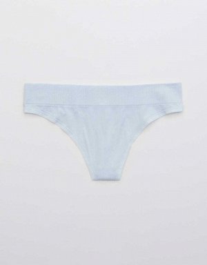 Aerie Ribbed Seamless Thong Underwear