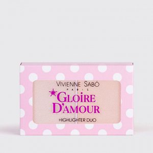 VIVIENNE SABO Палетка хайлайтеров Gloire D'Amour, тон 02 нежный персик