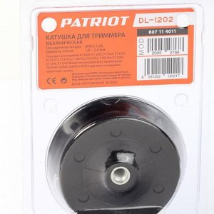 Катушка PATRIOT DL-1202, М10х1.25, леска 1.6-2.4 мм, механическая подача