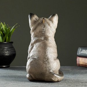 Копилка "Котик малый" серый, 14х9х10см