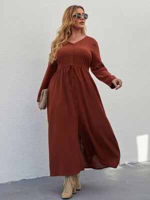 Однобортное платье Plus Size