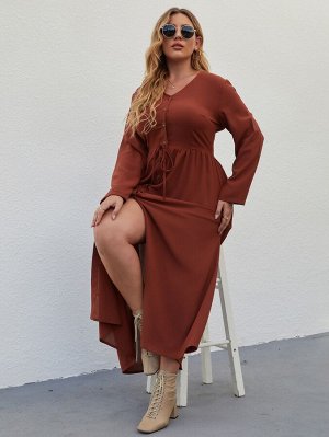 Однобортное платье Plus Size