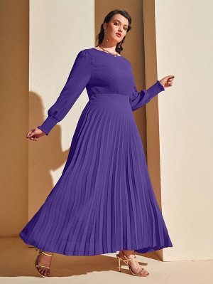 Plus Size Платье плиссированный