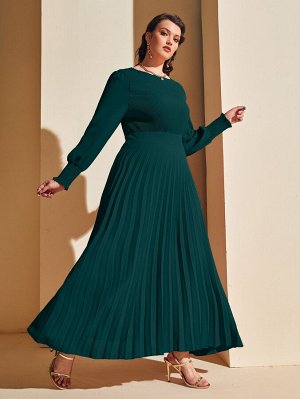 Плиссированное платье Plus Size