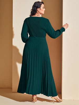 Плиссированное платье Plus Size