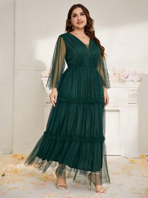 Вечернее платье макси Plus Size